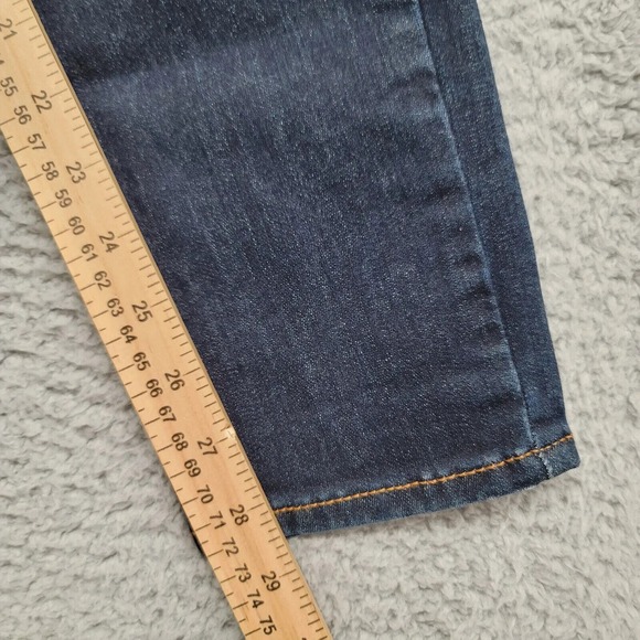 Old Navy Jeans Womens 12 Blue‎ Denim Rockstar Super Skin Mid Rise Pockets Casual - Picture 8 of 11